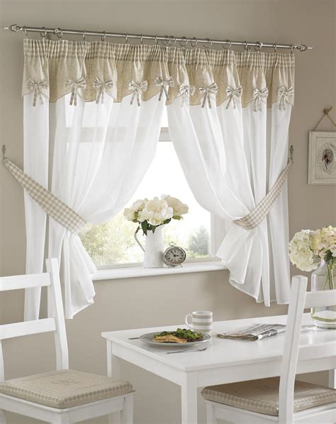 Ideas cortinas bajo mesada cocina. Kitchen Window Curtains Pair Voile Or Matching Pelmets ...