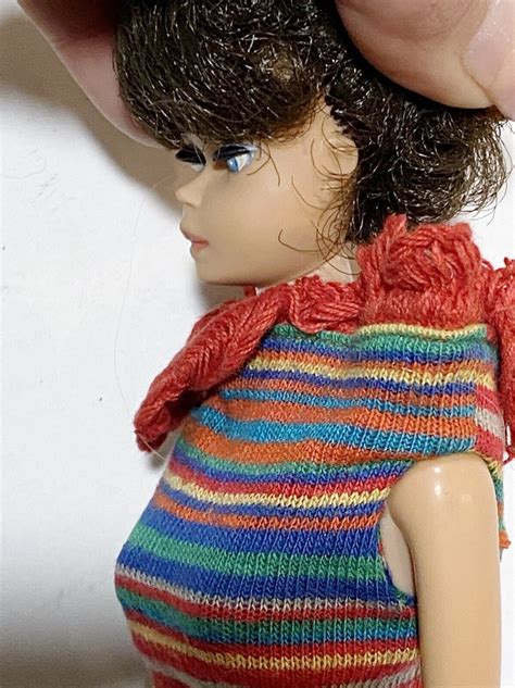 S Mattel Brunette Bubble Cut Barbie Doll With Clothing Lot Ebay