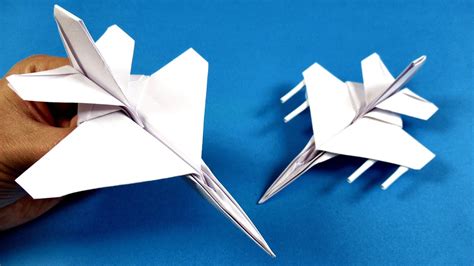 How To Fold An Origami F 16 Paper Plane Youtube