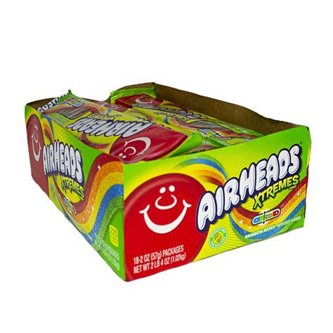 Wholesale Airheads Xtremes Rainbow Berry Candy 2 Oz Weiners Ltd