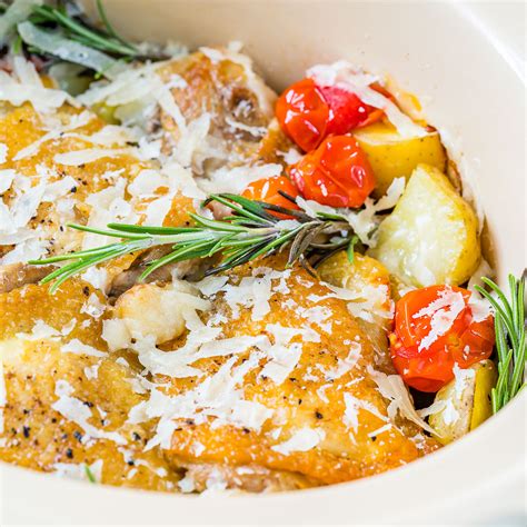 Slow Cooker Garlic Parmesan Chicken New Potatoes For