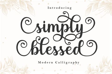 Simply Blessed Font Manjali Studio Fontspace