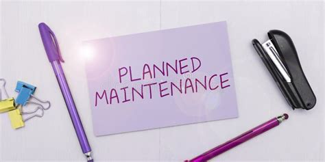 Text Showing Inspiration Planned Maintenance Business Overview Check