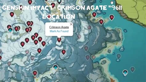 Genshin Impact Map Crimson Agate Location Genshin Impact Unofficial