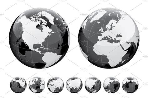 Globe And World Map Work Illustrations Creative Market