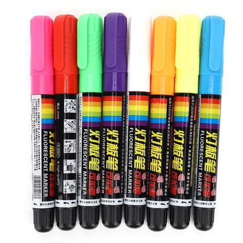 Tebru Highlighter Pen8pcs Multicolor Fluorescent Pen Highlighter