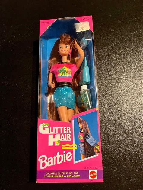 1993 Glitter Hair Barbie Red Hair Htf Nrfb 4546910543