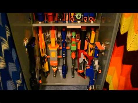 This is a cabinet i built to hold my nerf guns. Nerf Gun Fight 4 - VidoEmo - Emotional Video Unity