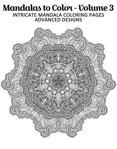 Free Printable Mandala Coloring Page From Mandalas To Color Intricate