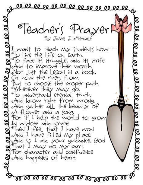 First Grade Wow Teachers Prayer Promise And Polish Teacher Prayer