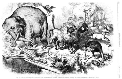 Political Animals Republican Elephants And Democratic Donkeys Arts