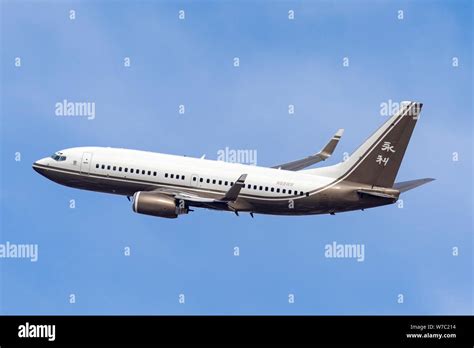 Luxury Boeing Business Jet 737 79u Bbj Operated By Wynn Resorts Stock