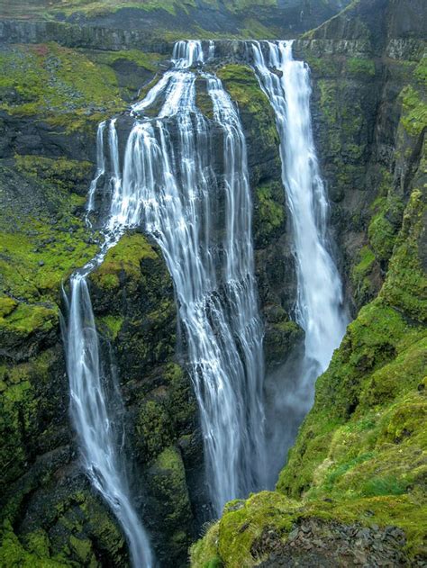 Glymur Waterfall Iceland Waterfalls Waterfall Waterfall Photos