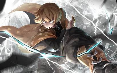 Zenitsu Anime Slayer Demon Agatsuma Thunder Breath
