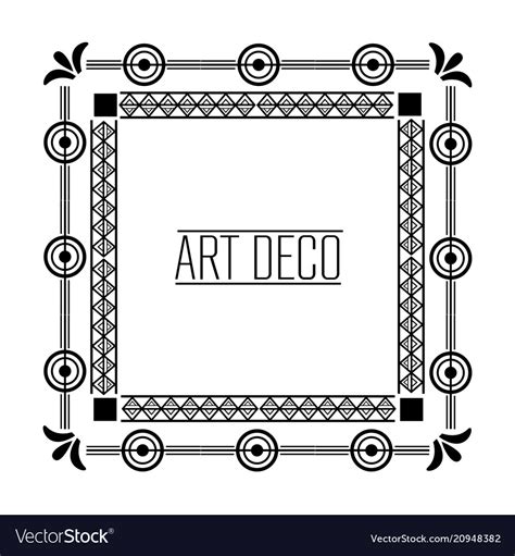 Art Deco Frames And Borders Royalty Free Vector Image