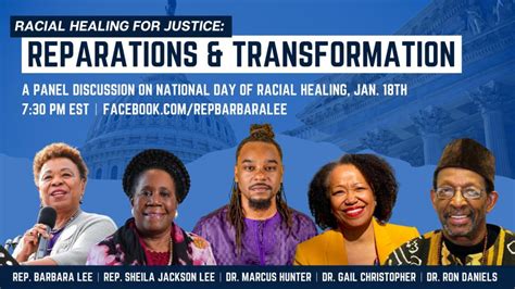 Jan 18 2022 Panel Discussion Racial Healing For Justice Reparations