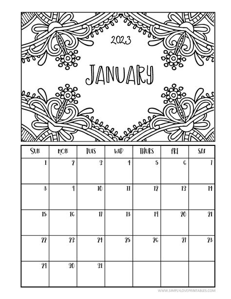 Free 2024 Coloring Calendar Audrie Shannen