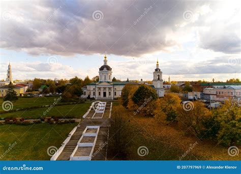 Top View Of The Church Of The Archangel Michael In Kolomna Stock Image