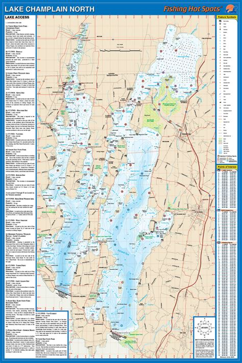 Lake Champlain Fishing Map Boston Massachusetts On A Map