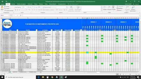 Formato Plan De Mantenimiento Preventivo En Excel Hot Sex Picture