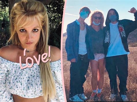 britney spears shares rare photo with her sons after source says she sees them less perez hilton