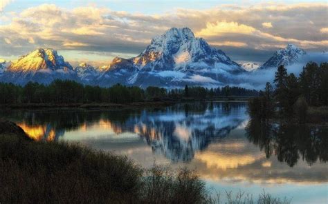 Nature Landscape Sunrise Grand Teton National Park