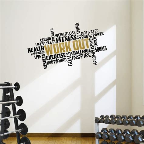 Buy Designdivil Workout Word Cloud Premium Motivational Fitness Gym