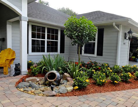 Front Yard Landscaping With Extended Garage