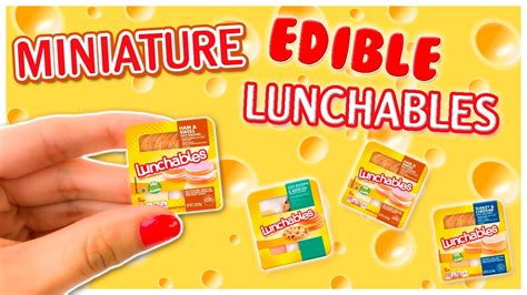 Real Miniature Edible Lunchables ~ Miniature Food Tutorial Youtube