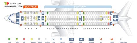 Seat Map Tap Air Portugal Airbus A330 200 V1 Seatmaestro Images And