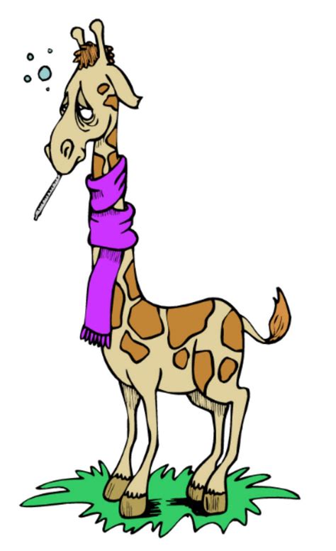 Sore Throat Cartoon Giraffe Clip Art Library