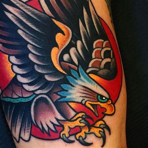 Traditional Eagle Tattoo Forearm