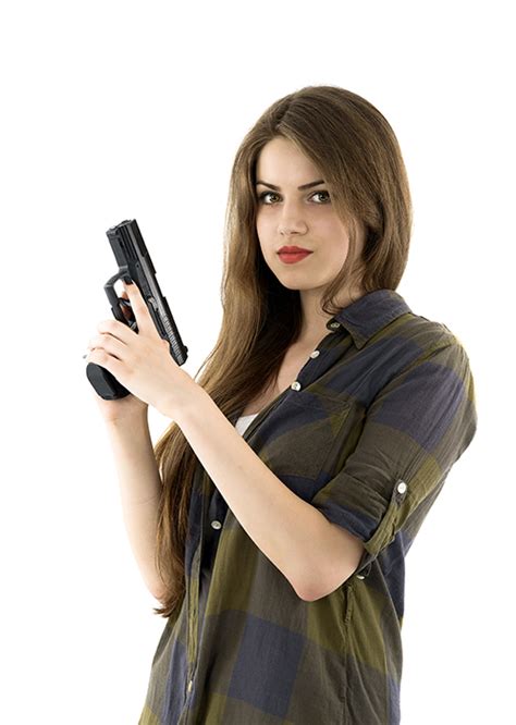 Starting A Trend Women Posing For Pictures With Guns To