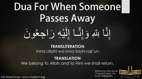 What To Say When Someone Passes Away In Islam From Quran