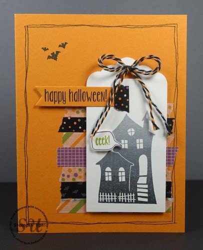 Ombre Halloween Scares Card Hand Stamped Cards With Josee Smuck