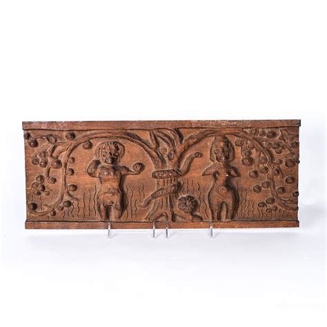 Adam And Eve Wood Carving Ebth