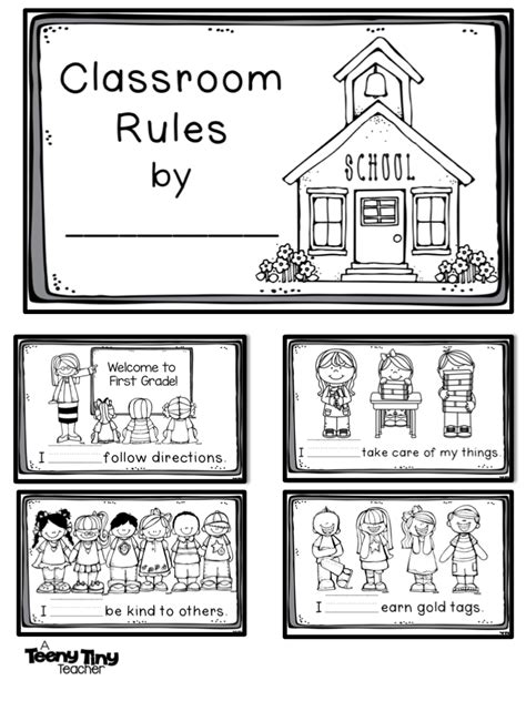 Classroom Rules Coloring Pages Print