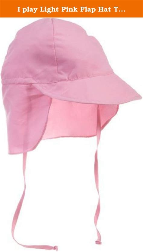 I Play Light Pink Flap Hat Toddler Size 2 4 Years Light Pink Iplay