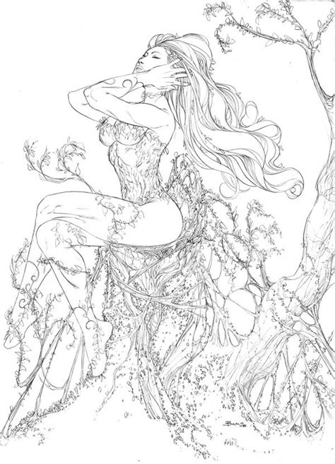 Poison Ivy 2 By Boscopenciller On Deviantart Adult Coloring Designs