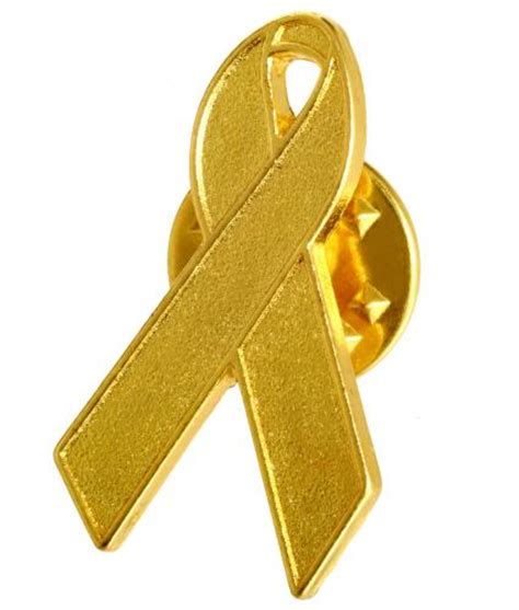 Kids And Teens Gold Ribbon Pin Badge Cancer Research Uk Online Shop