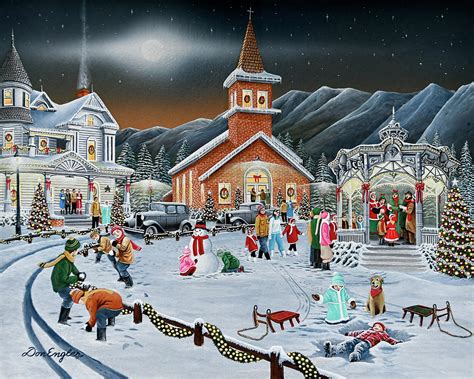 Christmas Eve Painting By Don Engler