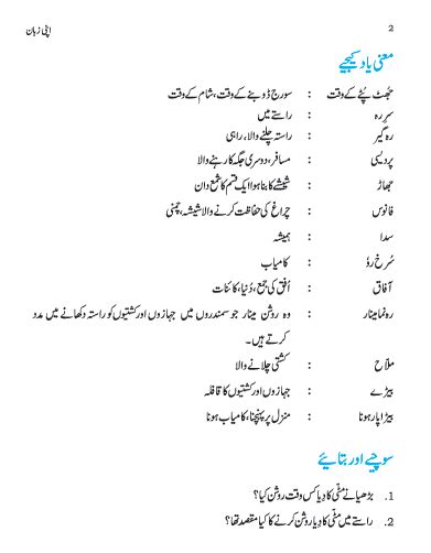 Ncert Class 6 Urdu Apni Zuban Chapter 1