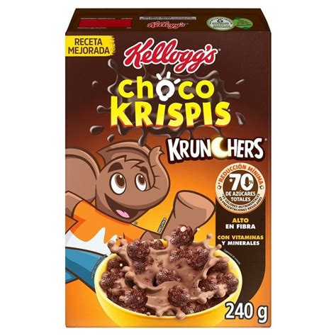 Cereal Kellogg S Choco Krispis Krunchers Sabor Chocolate 240 G Walmart