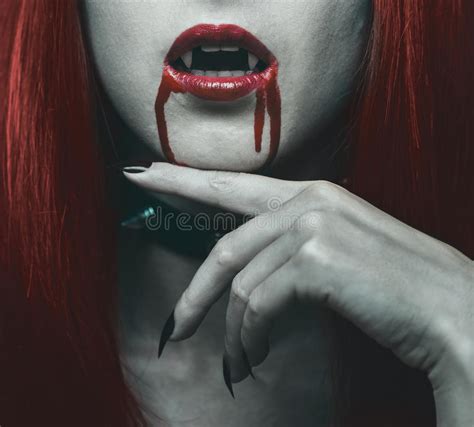 Vampire Woman In The Blood Stock Photo Image Of Person 61291208