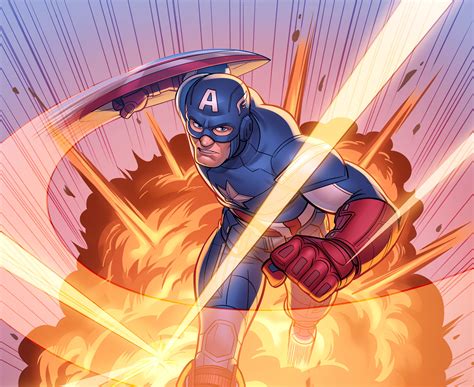 5120x2880 Marvel Comic Captain America 5k Wallpaper Hd Superheroes 4k