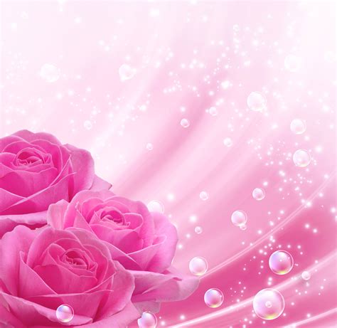 Download Pink Background With Roses Gallery Yopriceville High By