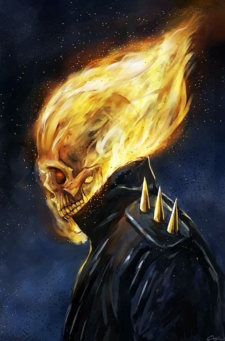 The Riders Flaming Skull By Carstenbiernat Ghost Rider Ghost Rider