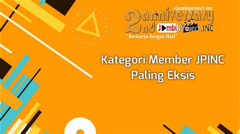 Nominasi Member Jpinc Paling Eksis Jpincawards2020 Youtube