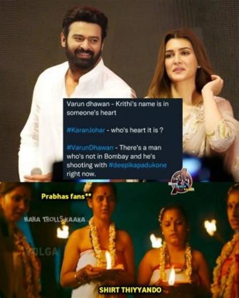 kriti sanon and prabhas dating memes that are going viral on internet