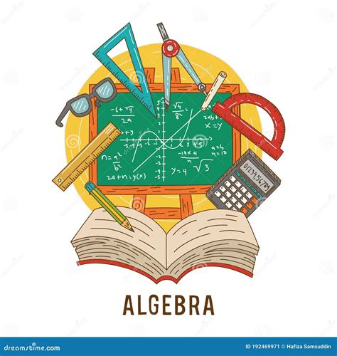 Algebra Concept Vector Illustration Decorative Design Stock Vector